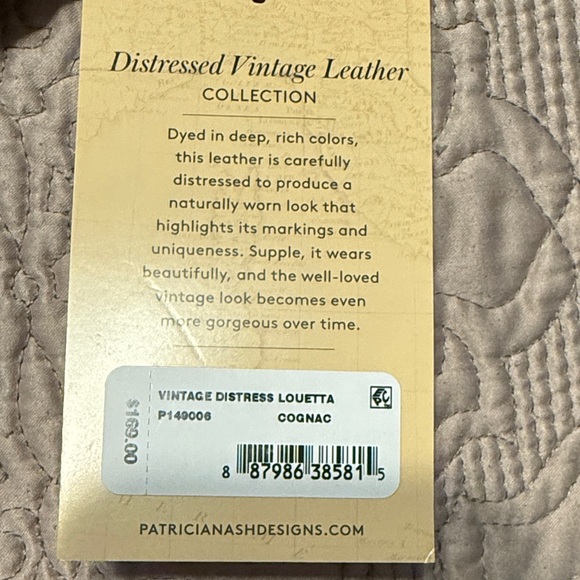 New Women Patricia Nash Brown Leather Sling Bag - Picture 4 of 4